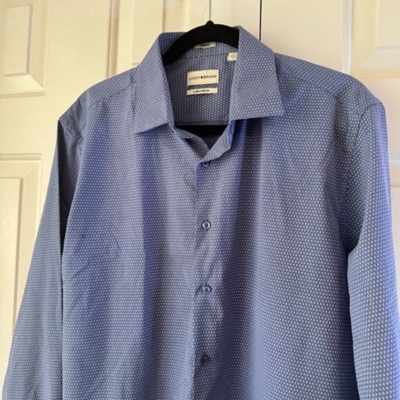 Lucky Brand Men's Blue Button-Down Shirt Size Large - Picture 3 of 8